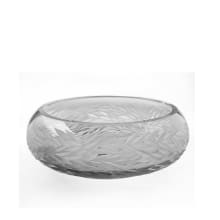 Crystal 16-1/2" Circular Glass Vessel Bathroom Sink