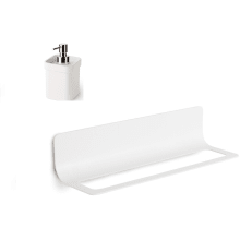 Curva 26" Wall Mounted Towel Bar - Includes Ceramic Soap Dispenser