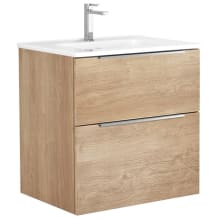 Dalia 24" Wall Mounted Single Basin Vanity Set with Cabinet and Ceramic Vanity Top