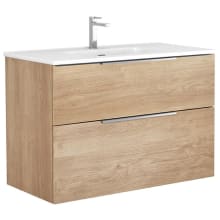 Dalia 36" Wall Mounted Single Basin Vanity Set with Cabinet and Ceramic Vanity Top