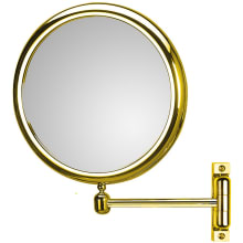 Doppiolo 9-1/8" Framed Circular Bathroom Mirror