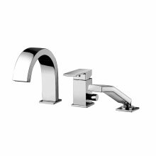 Elle Deck Mounted Roman Tub Filler with Hand Shower