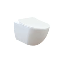 Free 1.28 GPF Wall Mounted One Piece Elongated Toilet - Seat Included