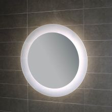Geometrie Circular Lighted Wall Mounted Mirror with LED Lighting