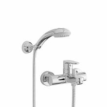 Green Tub Faucet and Trim with Single Function Hand Shower