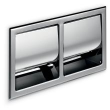Hotellerie Built-in Double Toilet Paper Holder with Cover
