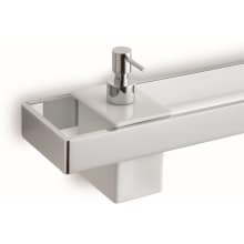 Icselle 7" Wall Mounted Towel Bar - Includes Ceramic Soap Dispenser