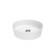 Lago 15-11/16" Circular Ceramic Vessel Bathroom Sink