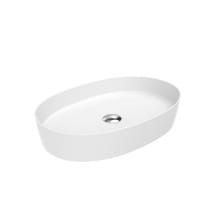 Lago 23-5/8" Oval Ceramic Vessel Bathroom Sink