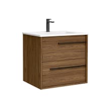 Lotus 24" Free Standing Single Basin Vanity Set with Cabinet and Ceramic Vanity Top