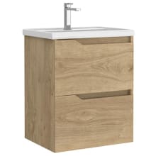 Menta 20" Wall Mounted Single Basin Vanity Set with Cabinet and Ceramic Vanity Top