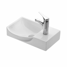 Minimal 17-7/10" Wall Mounted/Vessel Bathroom Sink