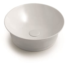 Mood 16-1/2" Circular Ceramic Vessel Bathroom Sink