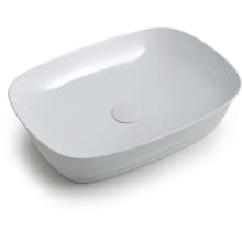 Mood 23-5/8" Rectangular Ceramic Vessel Bathroom Sink
