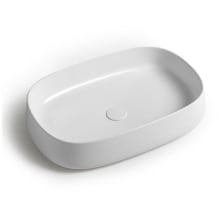 Mood 24-3/8" Rectangular Ceramic Vessel Bathroom Sink