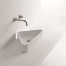 22-1/16" Ceramic Vessel Bathroom Sink with Overflow from the Normal Collection
