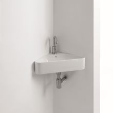 22-1/16" Ceramic Wall Mounted Bathroom Sink with 1 Hole Drilled and Overflow from the Normal Collection