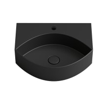 Occhio 19-13/16" Specialty Ceramic Vessel or Wall Mounted Bathroom Sink with Single Faucet Hole