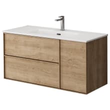 Palma 40" Wall Mounted Single Basin Vanity Set with Cabinet and Ceramic Vanity Top