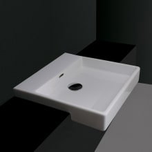 17-11/16" Ceramic Drop In Bathroom Sink - Includes Overflow