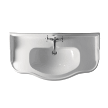 39-7/16" Ceramic Wall Mounted Bathroom Sink with One Faucet Hole - Includes Overflow