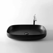 Seed 35-3/8" Rectangular Ceramic Vessel Bathroom Sink