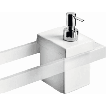 Skuara 32" Wall Mounted Towel Bar - Includes Ceramic Soap Dispenser