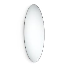 Speci 17-5/16" W x 39-3/8" H Transitional Oval Stainless Steel Framed Bathroom Wall Mirror