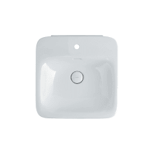 Start 19-11/16" Ceramic Wall Mounted Bathroom Sink with One Faucet Hole - Includes Overflow