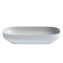 Top 29-1/2" Rectangular Ceramic Vessel Bathroom Sink