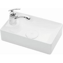 Vision 16-1/2" Ceramic Single Hole Vessel Bathroom Sink