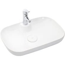 Vision 23-3/5" Ceramic Single Hole Vessel Bathroom Sink