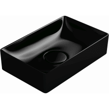 Vision 16-1/2" Rectangular Ceramic Vessel Bathroom Sink