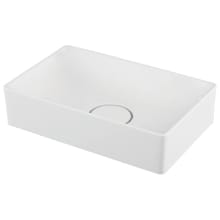 Vision 16-1/2" Rectangular Ceramic Vessel Bathroom Sink