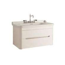 Waldorf 40" Wall Mounted Single Basin Vanity Set with Cabinet and Ceramic Vanity Top - 3 Faucet Holes