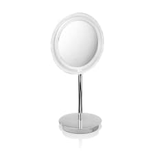 Spiegel 15" x 7-7/8" Circular Flat Framed Lighted Mirror