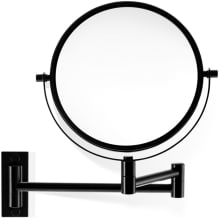 WS 11-2/5" X 18-1/10" Wall Mounted Magnifying Framed Make-Up Mirror with Adjustable Mirror Tilt and Extension Arm