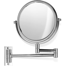 WS 11-2/5" X 18-1/10" Wall Mounted Magnifying Framed Make-Up Mirror with Adjustable Mirror Tilt and Extension Arm