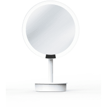 WS 17-3/10" X 8-1/2" Free Standing Framed Magnifying Make-Up Mirror with LED Lighting