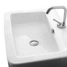 23-5/8" Ceramic Wall Mounted Bathroom Sink With 1 Hole Drilled and Overflow