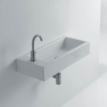 Hox 19-7/10" Wall Mounted Bathroom Sink with Left Single Faucet Hole
