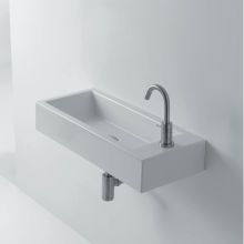 Hox 19-7/10" Wall Mounted Bathroom Sink with Right Single Faucet Hole