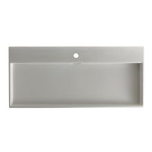 Urban 39-9/16" Ceramic Vessel or Wall Mounted Bathroom Sink with One Faucet Hole - Includes Overflow