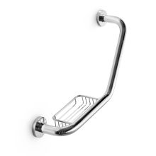 Tacate 18" Reversible Security Grab Bar with Soap Holder