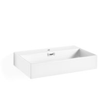 19-7/8" Ceramic Vessel or Wall Mounted Bathroom Sink with One Faucet Hole - Includes Overflow