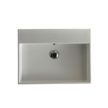 Unlimited 23-5/8" Rectangular Ceramic Vessel or Wall Mounted Bathroom Sink with Overflow