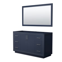 Icon 60" Single Free Standing Vanity Cabinet - Less Vanity Top