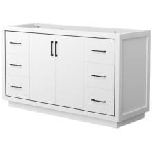 Icon 60" Single Free Standing Vanity Cabinet Only - Less Vanity Top