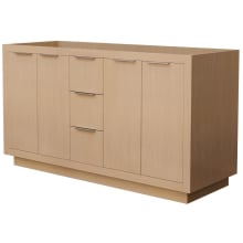 Maroni 60" Double Free Standing Vanity Cabinet Only - Less Vanity Top