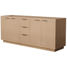 Maroni 80" Double Free Standing Vanity Cabinet Only - Less Vanity Top